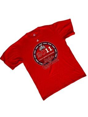 ST LOUIS CARDINALS 2011 World Series Champions t-shirt size medium